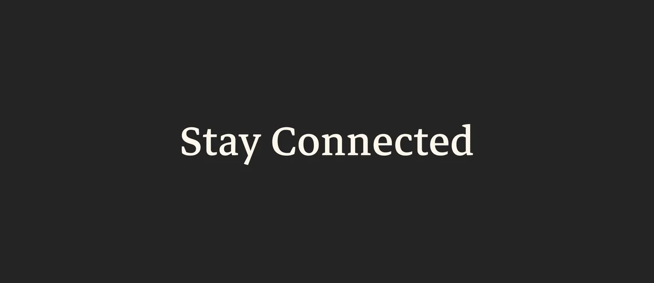 Showing stay connected